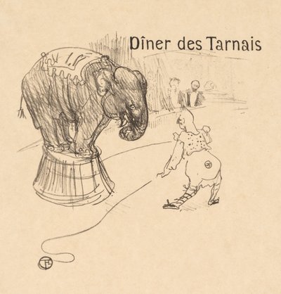 Menú de la Cena Tarnais de Henri de Toulouse Lautrec