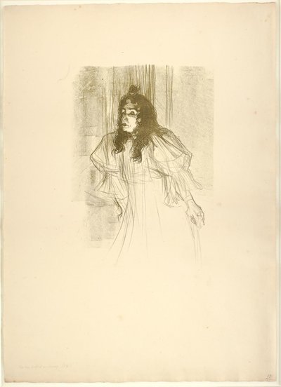 Señorita May Belfort en Cheveux de Henri de Toulouse Lautrec