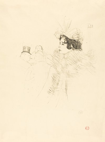 Miss May Belfort en el Bar Irlandés y Americano, rue Royale de Henri de Toulouse Lautrec