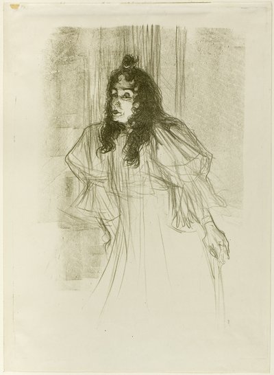 Señorita May Belfort con Cabello Largo de Henri de Toulouse Lautrec