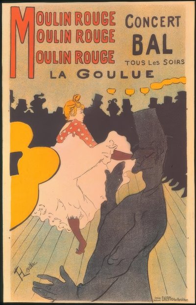 Moulin Rouge, La Goulue de Henri de Toulouse Lautrec
