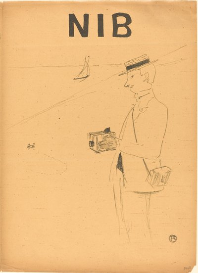 Nib o el fotógrafo aficionado [recto derecho] de Henri de Toulouse Lautrec