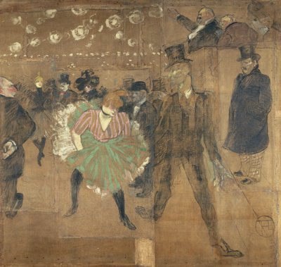 Paneles para la baraque Goulue en la Feria del Trône de París de Henri de Toulouse Lautrec