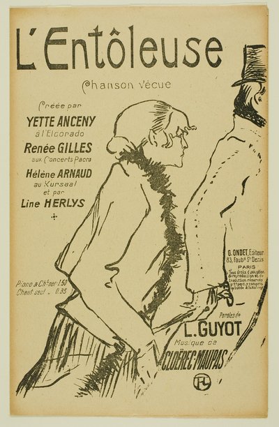 ¡Pobre callejera! de Henri de Toulouse Lautrec