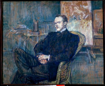 Retrato de Paul Leclerq (1872-1956) Fundador de la Revue Blanche. Pintura de Henri Toulouse Lautrec (1864-1901) 1897 de Henri de Toulouse Lautrec
