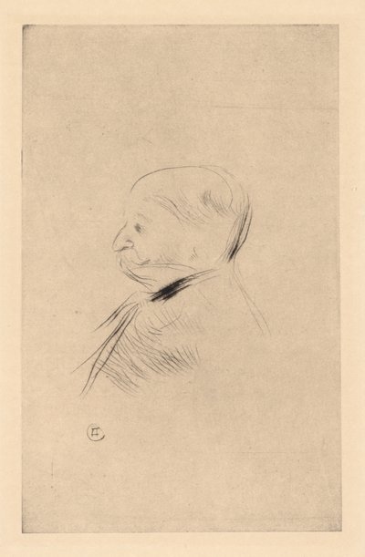 Retrato de un hombre de Henri de Toulouse Lautrec