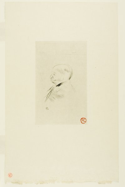 Retrato de un Hombre de Henri de Toulouse Lautrec