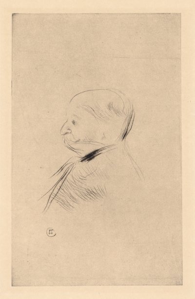 Retrato de un Hombre, 1898 impreso 1927 de Henri de Toulouse Lautrec