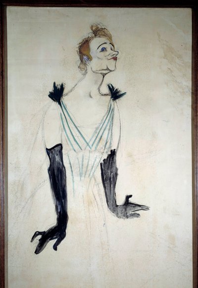 Retrato de la cantante Yvette Guilbert (1867-1944) de Henri de Toulouse Lautrec