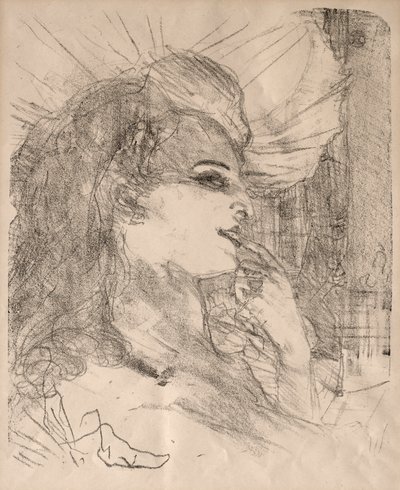 Retratos de Actores y Actrices: Trece Litografías: Anna Held, 1898 de Henri de Toulouse Lautrec
