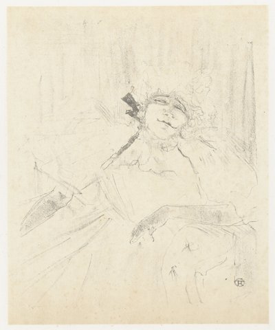Portret van Yvette Guilbert en sillón op toneel Yvette Guilbert (canción antigua) Yvette Guilbert: serie en inglés (título de la serie) de Henri de Toulouse Lautrec