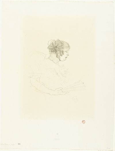 Retrato de la actriz Luce Myrès con abanico
Luce Myrès de perfil de Henri de Toulouse Lautrec