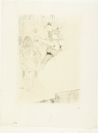 Retrato de la actriz Marcelle Lender mientras baila el bolero en la ópera Chilpéric
Lender dansant le pas de boléro de Henri de Toulouse Lautrec