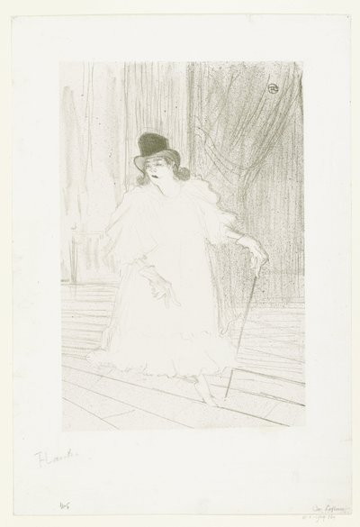 Retrato de la cantante Cecy Loftus en el escenario del teatro
Cecy Loftus de Henri de Toulouse Lautrec
