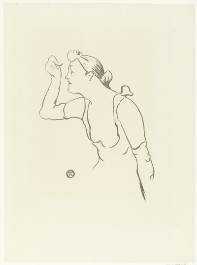 Retrato de la cantante Paula Brebion
Le cafe concert (título de la serie) de Henri de Toulouse Lautrec