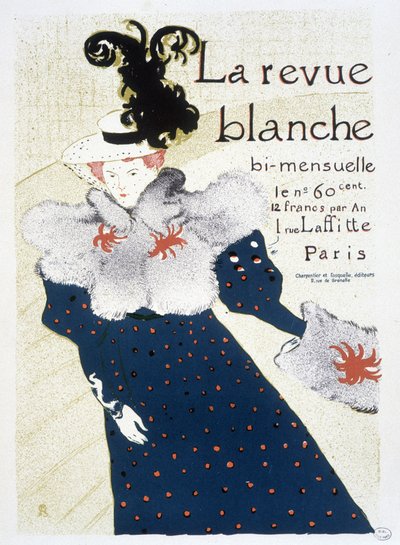 Cartel para La Revue blanche producido por Henri de Toulouse-Lautrec en 1895 de Henri de Toulouse Lautrec