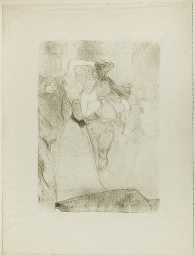 Vista Trasera de Lender Bailando el Bolero en Chilpéric de Henri de Toulouse Lautrec
