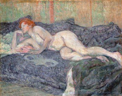 Desnudo reclinado de Henri de Toulouse Lautrec