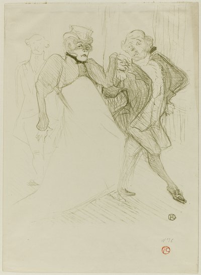 Réjane y Galipaux, en Madame Sans-Gêne de Henri de Toulouse Lautrec