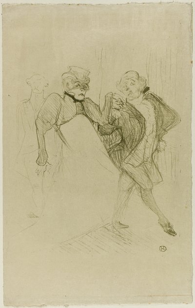 Réjane y Galipaux, en Madame Sans-Gêne de Henri de Toulouse Lautrec