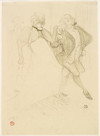 Réjane y Galipaux en Madame Sans-Gêne de Henri de Toulouse Lautrec