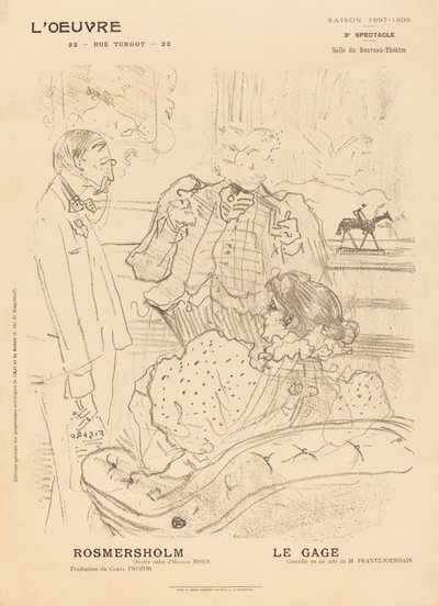 Rosmersholm; Le Gage de Henri de Toulouse Lautrec