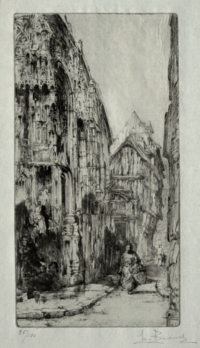 Saint-Etienne des Tonneliers en Rouen de Henri de Toulouse Lautrec
