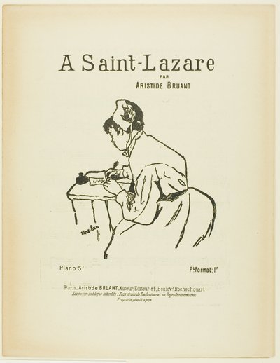 En Saint-Lazare de Henri de Toulouse Lautrec