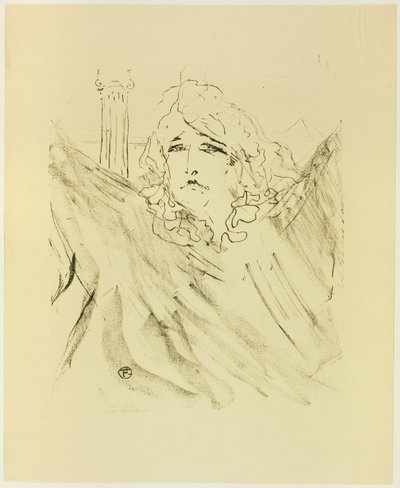 Sarah Bernhardt, de Treize Lithographies de Henri de Toulouse Lautrec