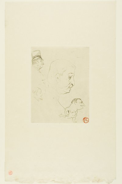 Boceto de Henri de Toulouse Lautrec