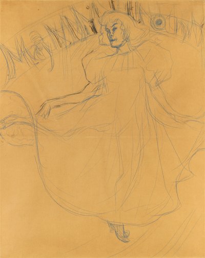estudio para mayo milton de Henri de Toulouse Lautrec