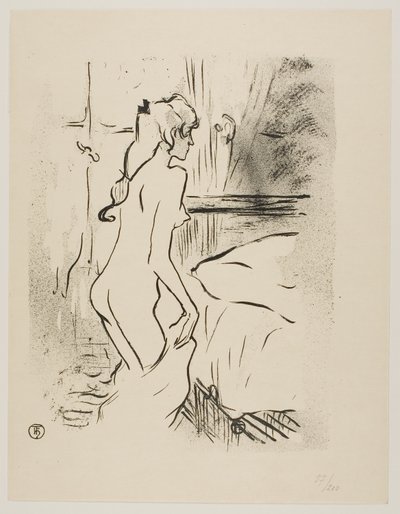 Estudio de una mujer de Henri de Toulouse Lautrec