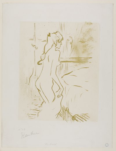 Estudio de una mujer de Henri de Toulouse Lautrec