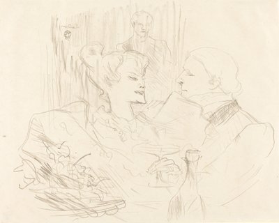 Cena en Londres de Henri de Toulouse Lautrec