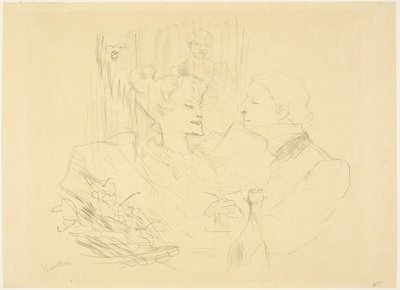 Cena en Londres de Henri de Toulouse Lautrec