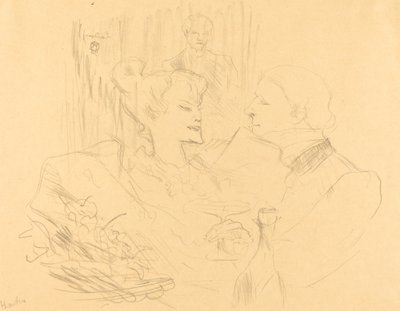 Cena en Londres, 1896 de Henri de Toulouse Lautrec