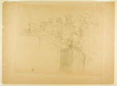 El juicio de Arton (primera placa) de Henri de Toulouse Lautrec