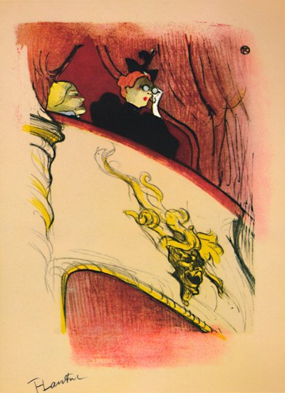 La caja con la máscara dorada, 1893, 1946 de Henri de Toulouse Lautrec