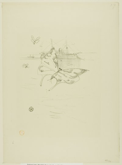 Las mariposas, de Melodías de Désiré Dihau de Henri de Toulouse Lautrec