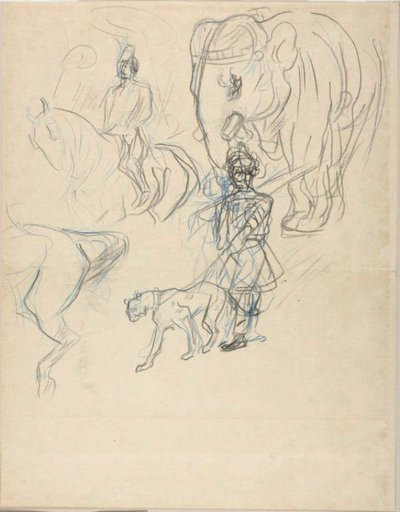 El Cortejo del Rajá de Henri de Toulouse Lautrec