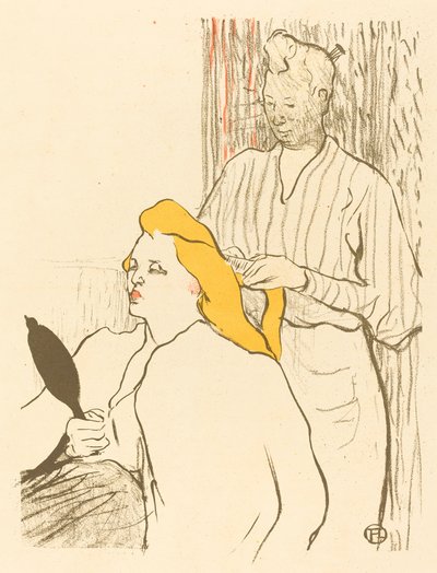El peluquero - Programa para el Théâtre Libre, 1893 de Henri de Toulouse Lautrec