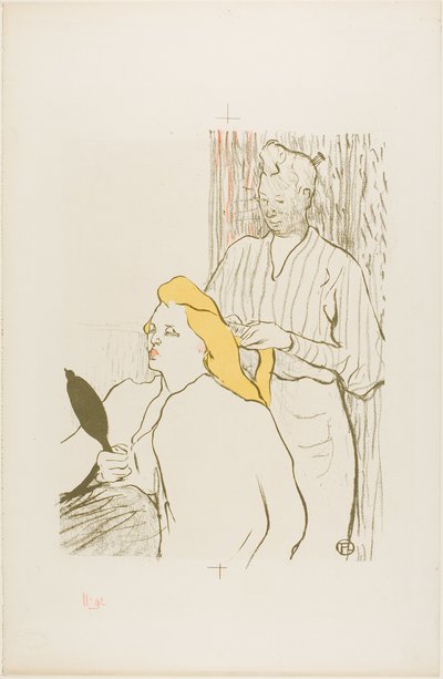 El peluquero, programa para el Théâtre Libre de Henri de Toulouse Lautrec
