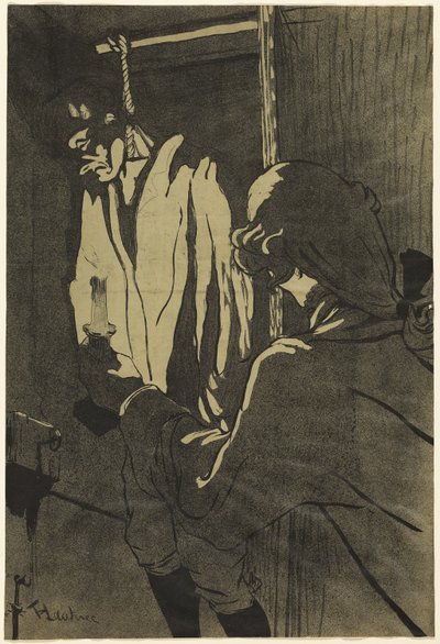 El Hombre Colgado de Henri de Toulouse Lautrec