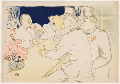 El bar irlandés y americano, Rue Royale de Henri de Toulouse Lautrec