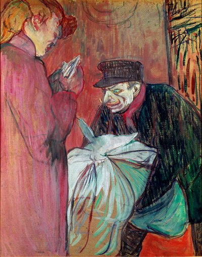La lavandería de la casa. Pintura de Henri de Toulouse-Lautrec de Henri de Toulouse Lautrec