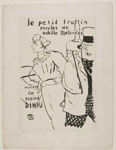 La pequeña chica de los recados de Henri de Toulouse Lautrec