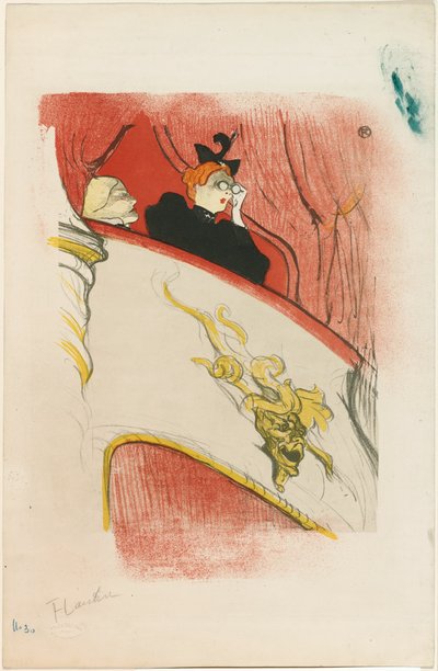 El palco con la máscara dorada de Henri de Toulouse Lautrec