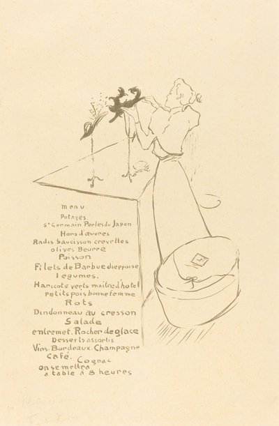 La Modista (La Modiste - Renée Vert) de Henri de Toulouse Lautrec