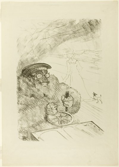 El Automovilista de Henri de Toulouse Lautrec
