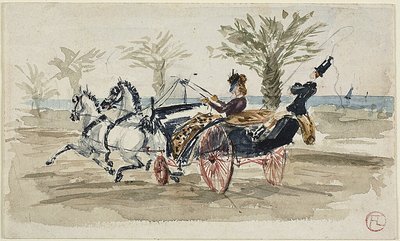 Paseo de los Ingleses de Niza de Henri de Toulouse Lautrec